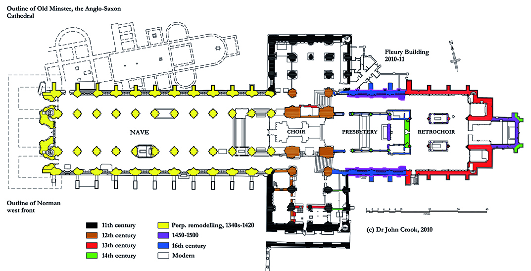 John Crook's plan of the Cathedral
