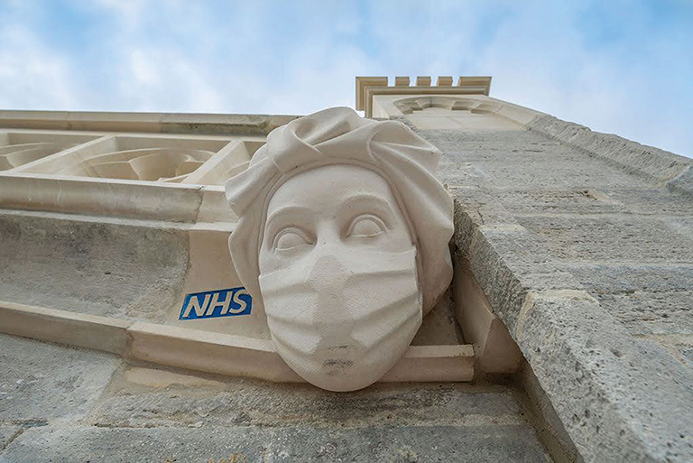 NHS doctor carving