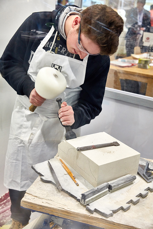See demonstrations of stonemasonry on the Stone Federation stand