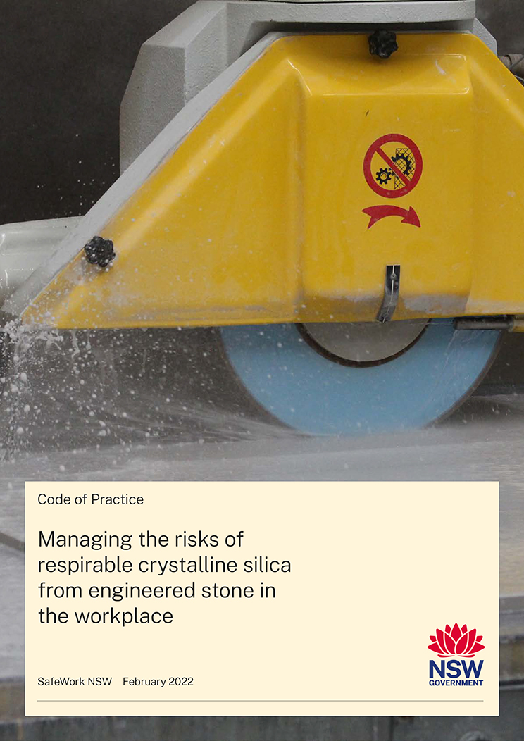 Code of Practice for preventing silicosis among worktop fabricators Code of Practice for preventing silicosis among worktop fabricators