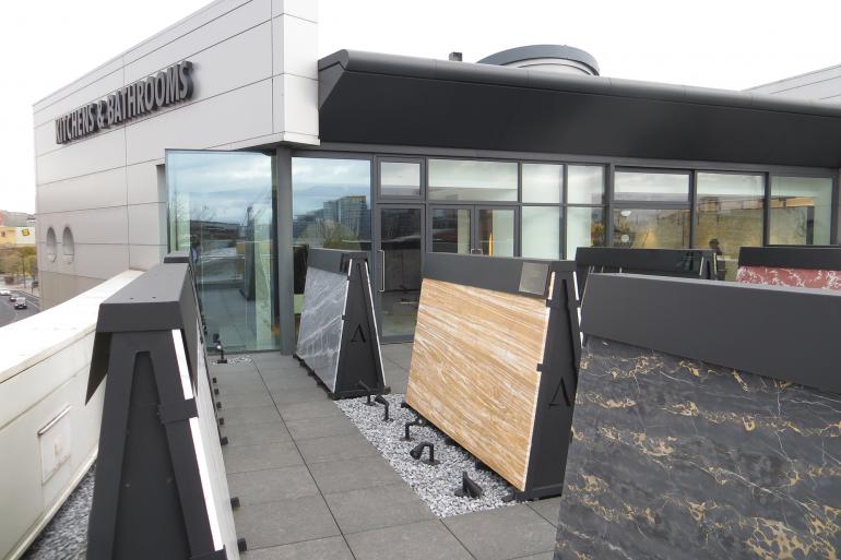 Altissima rooftop slab display Altissima rooftop slab display