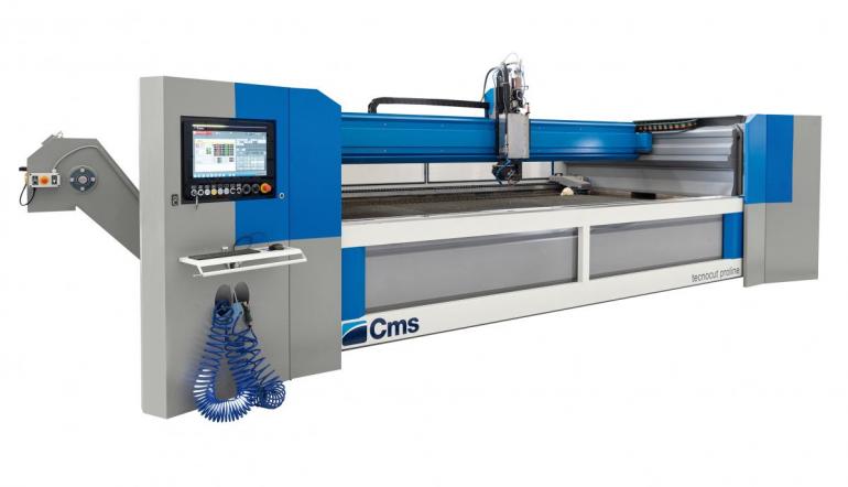 From Stone & Glass Group, the Cms Tecnocut Proline waterjet.