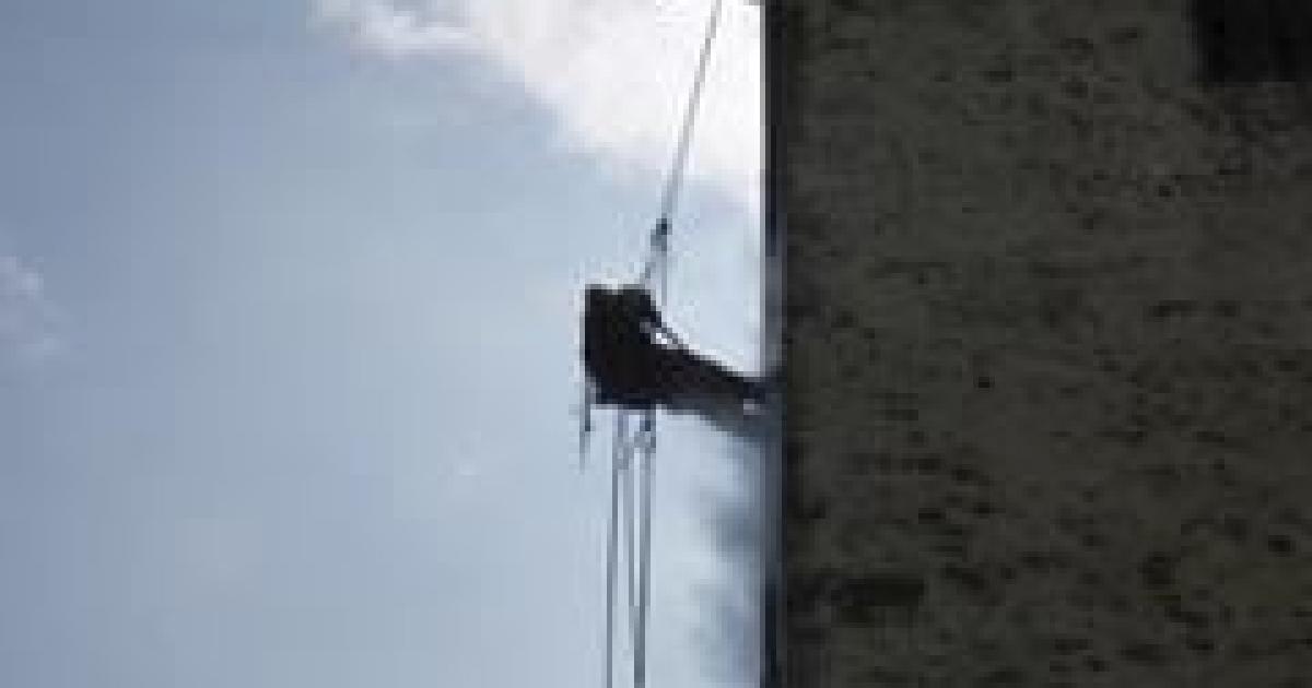 Stone Specialist   Cleaning On A Rope 