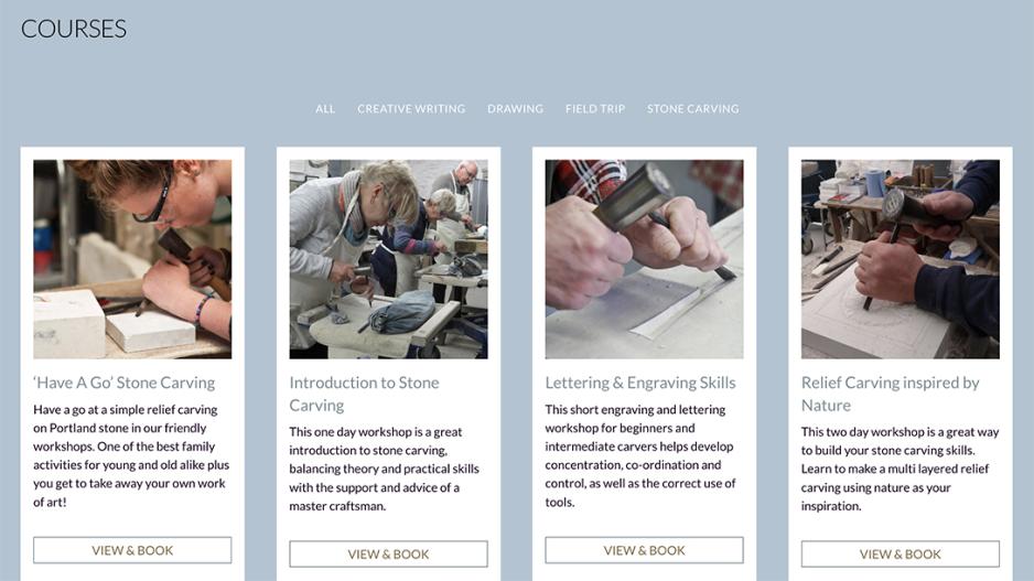 Burngate Purbeck Stone Centre summer courses