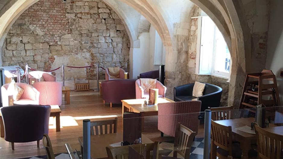 The undercroft at Priory House in Dunstable