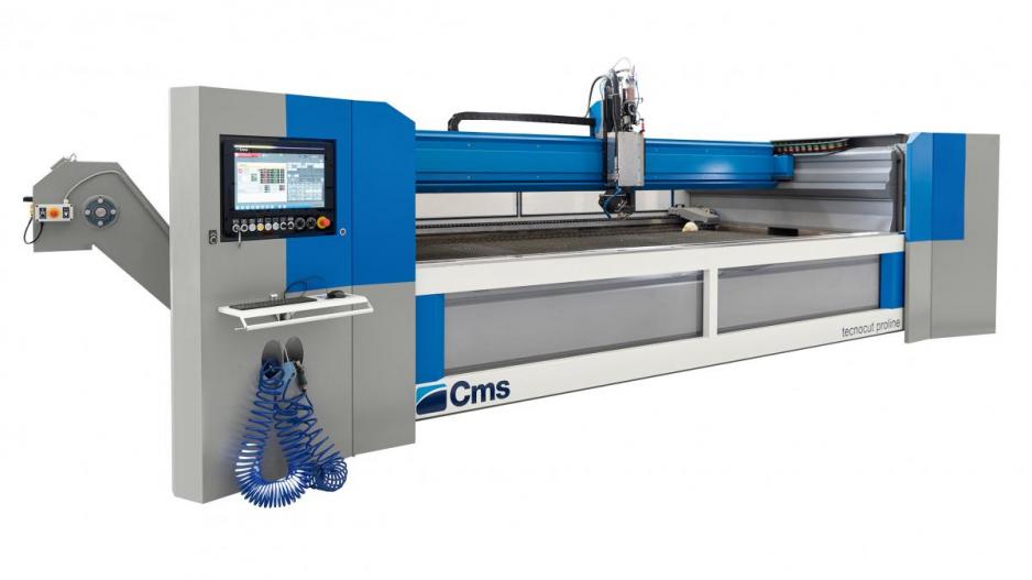 From Stone & Glass Group, the Cms Tecnocut Proline waterjet.