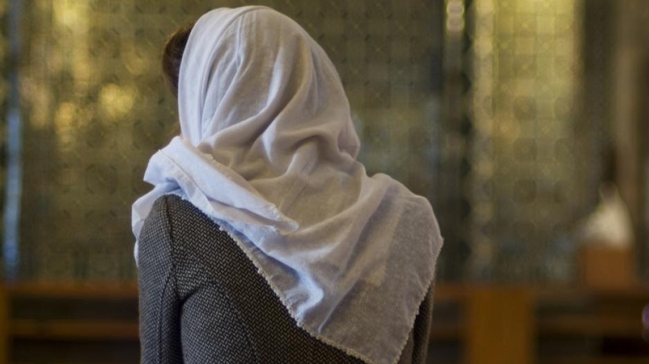 woman with headscarf