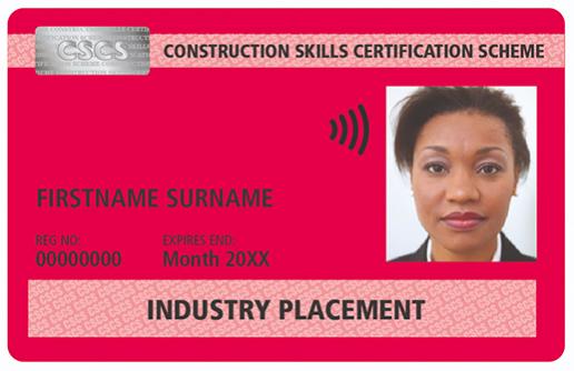 Industry Placement card for trainees Industry Placement card for trainees