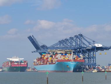 Containers at Felixstowe